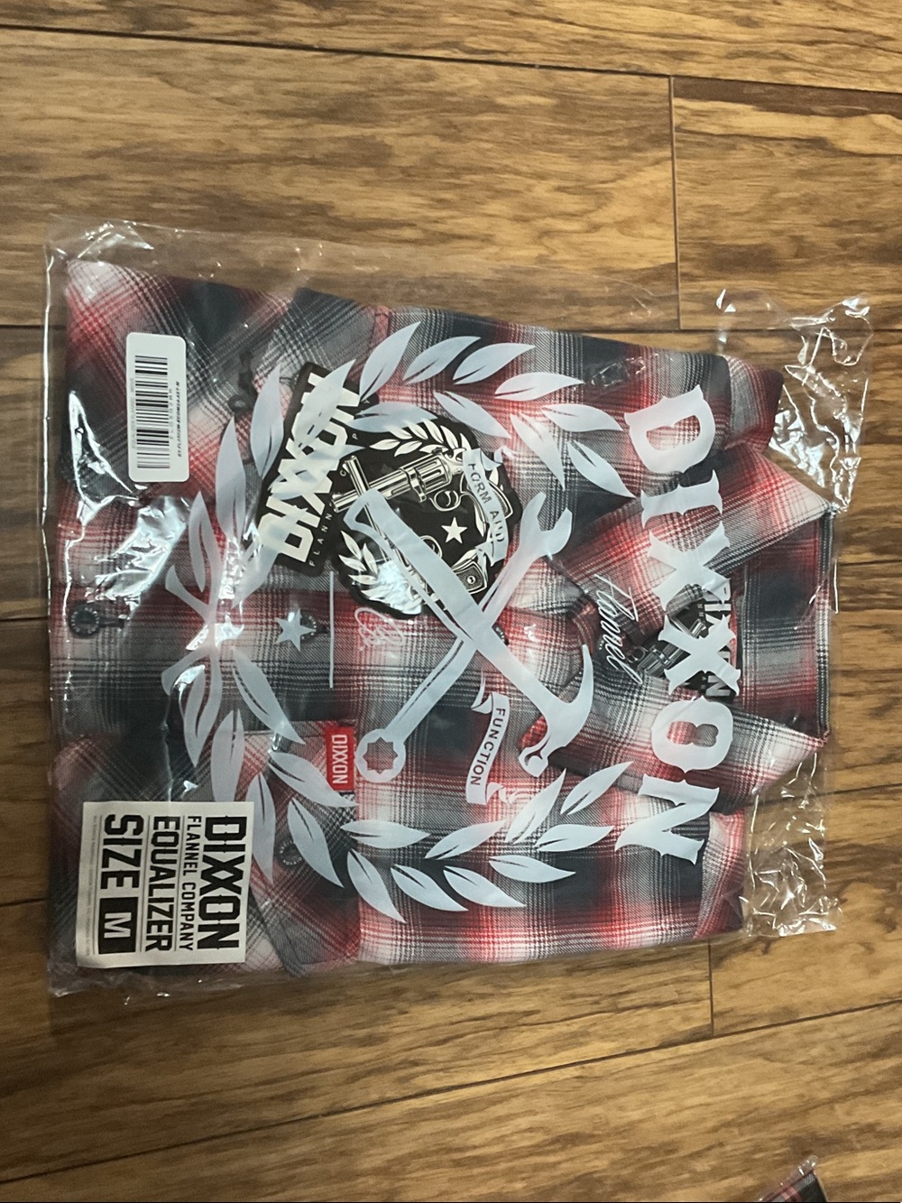 DIXXON Red and Black Plaid Button-Down Shirt